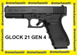 Pistolet Glock 21, generation 4, calibre 45 ACP, Noir