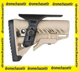 appuie joue Reglable pour crosse Fab Defense GLR 16, noir