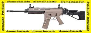 Fusil SEMI AUTOMATIQUE GSG 15C cal 22lr , canon 42cm, chargeur 22 coups, organe de visée, Tan