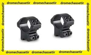 anneaux Hawke medium pour rail 9-11mm de largeur, diametre 25,4mm, noir, 22101