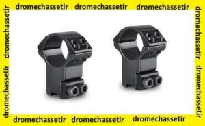 anneaux Hawke haut pour rail 9-11mm de largeur, diametre 25,4mm, noir, 22102