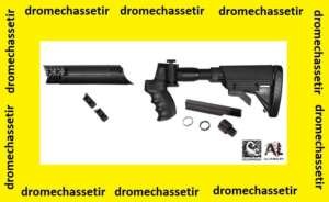 Crosse tactique retractable à 6 positions et pliante avec pompe ultimate professional pour fusil