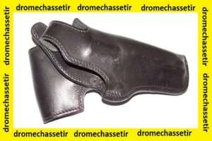 Holster de ceinture droitier en Cuir pour Revolver Colt King Cobra canon 4 pouces, noir