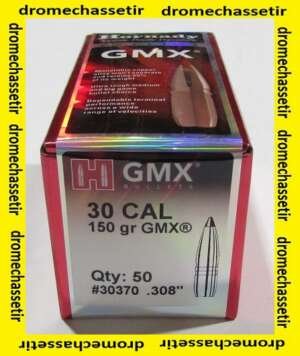 boite de 50 ogives Hornady GMX cal 30 poids 150 grains ref 30370