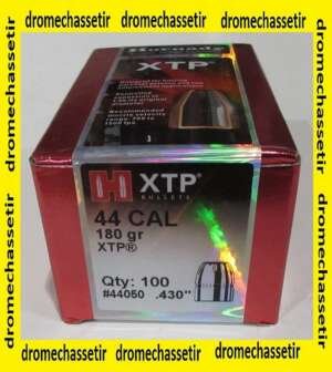 boite de 100 ogives, Hornady XTP 180 grains, cal 44