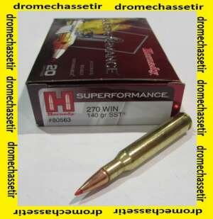 boite de 20 cartouches Hornady Superformance , cal 270 winchester , 140 grs SST