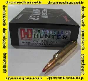 Boite 20 cartouches Hornady 7mm Rem Mag, 162 ELD-X, ref 80636