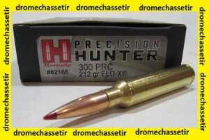 BOITE DE 20 CARTOUCHES HORNADY, CAL 300 PRC 212 GR ELD -X, 82166