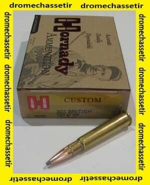 1 boite de 20 cartouches Hornady, SP 150 grains calibre 303 British