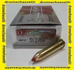 boite de 20 cartouches Hornady, cal 45/70 Govt, 325 grains FTX