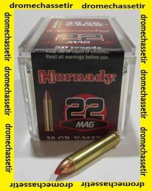 boite de 50 cartouches 22 WMR, Hornady V-Max 30 grains, ref 83202