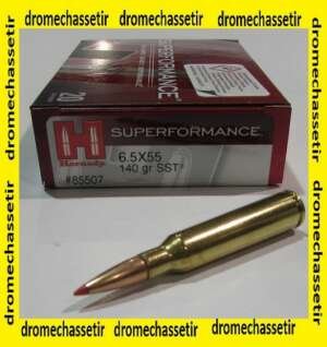 boite de 20 cartouches Hornady, 6,5x55 , 140 Grs SST