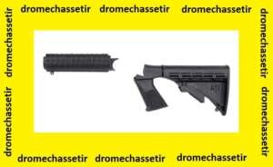 Crosse tactique retractable ATI à 6 positions avec garde main pour H&R/ NEF