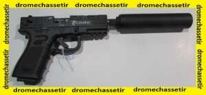 Pistolet ISSC M22 Omni, cal 22Lr, filetée avec silencieux