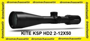 Lunette Kite Optics , KSP HD2, grossissement 2-12x50, reticule 4i