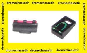 Kit Hausse rouge + hausse a fibre verte pour carabine remington avant 2003