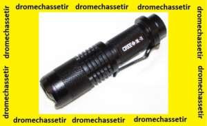 Lampe a led XM-L T6, puissance 2200 lumens avec zoom et 5 modes d'eclairage