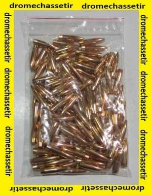 lot 100 ogives Lapua , cal 30 diametre 0.308, HPBT scenar en 167 grains