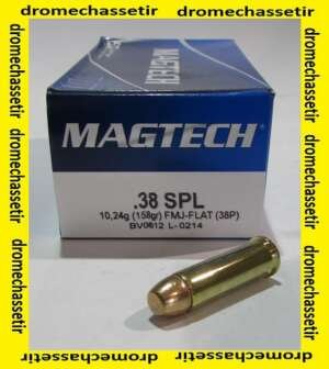 boite 50 cartouches Magtech, 38 special , FMJ flat 158 grains