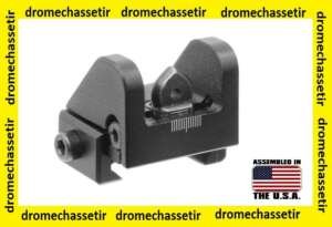 oeilleton en aluminium a fixation picatinny et weaver, noir