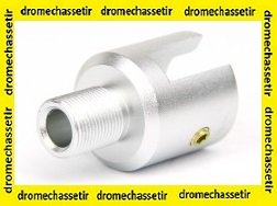 adaptateur pour silencieux pour ruger 10/22 et american rimfire, silver