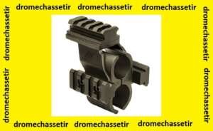 Montage triple rail picatinny pour fusil a pompe mossberg 500/590 et maverick 88