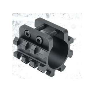 TRIPLE RAILS PICATINNY pour tube de magasin de fusil a pompe