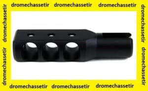 Cache flamme a 3 events double ovale pour Ruger 10/22, couleur noir