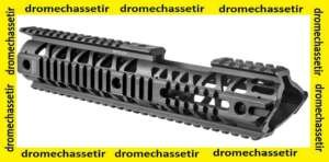 Garde main 4 rail picatinny Fab Defense extra long 31cm avec passage de mire