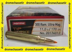 boite 20 Cartouches calibre 300 RUM, Norma Tipstrike, 170 grains, N20174012