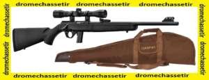 Pack carabine Mossberg Plinkster synthetique cal 22lr, avec lunette, silencieux et fourreau