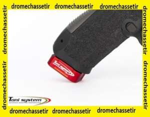 rallonge fond de chargeur +2 cartouches pour Canik, rouge anodisé
