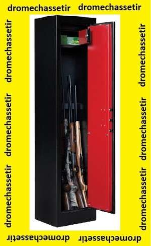 Coffre Fort Elite Pionner modele Pioneer II-4 pour 7 armes avec coffre interieur, poids 64kg