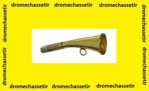 Corne de chasse 16cm, en laiton