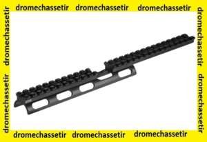 rail picatinny long avec dessus du garde main pour ruger 10/22, noir