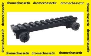 Rail picatinny (21mm de large) pour carcasse fraisée de fusil semi automatique et fusil à pompes