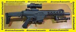 Robinson Armament XCR-L Micro, canon de 7,5'', Noir, lunette Burris 5x36, comme neuf