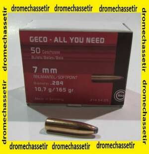 boite de 50 ogives Geco teilmantel , cal 7mm, 165 grains
