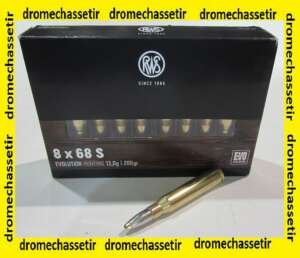 1 Boite de 20 cartouches RWS, calibre 8x68S, evolution power bonded 200 grains
