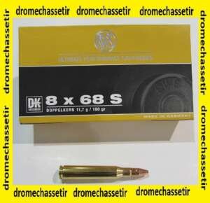 1 boite de 20 Cartouches de Calibre 8x68S, DK 180 grains