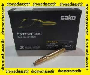 boite 20 cartouches 30-06 Sako Hammerhead, 220 grains