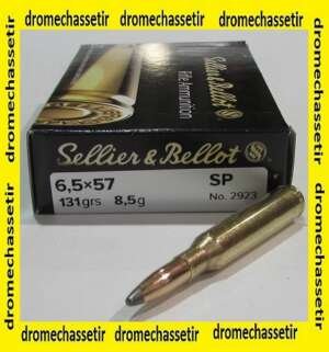 boite de 20 cartouches sellier & bellot , cal 6,5x57, SP 131 grains