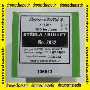 1 boite de 100 ogives Sellier & Bellot, cal 7mm, 173 grains , SPCE