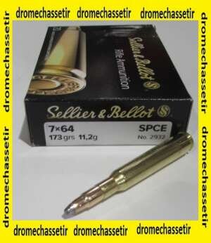 boite 20 cartouches , 7x64 SPCE 173 grains Eellier & Bellot