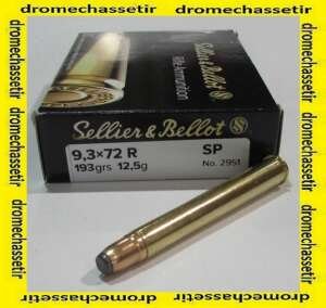 boite de 20 cartouches , Sellier & Bellot, cal 9,3x72R, SP 193 grains