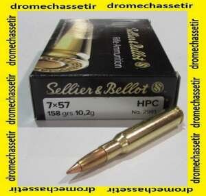 boite de 20 cartouches Sellier & Bellot , cal 7x57 HPC, 158 grains