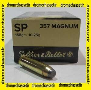 Boite 50 cartouches Sellier & Bellot, cal 357 magnum, 158 grains SP