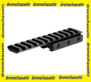 Rail picatinny adaptateur de 11mm a 22 mm avec base courte sm002