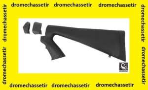 Crosse ATI avec poignée pistolet pour fusil mossberg 500, 590, Maverick 88, Winchester 1200 et 1300 et remington 870, avec pompecouleur noir