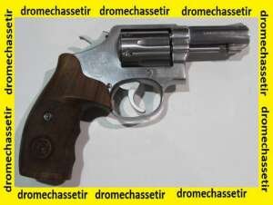Revolver Smith & Wesson modele 65-2, cal 357 magnum, 3 pouces, inox, tres bon etat